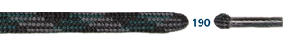 Barth Schnürsenkel Bergsport halbrund dunkelgrün/dunkelgrau/schwarz 180cm